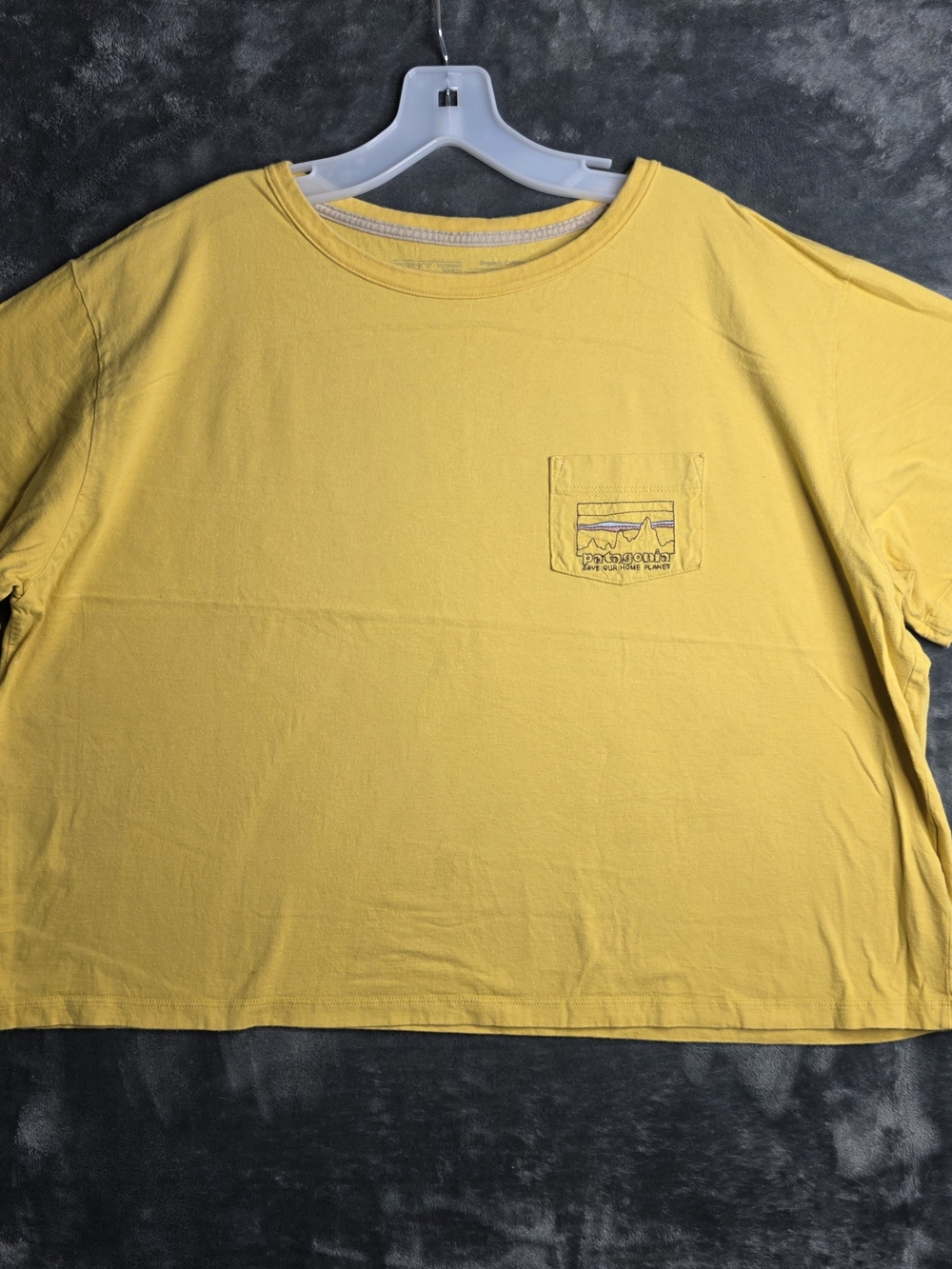 Patagonia Women's '73 Skyline Organic Easy Cut Pocket Tee. Sz XL